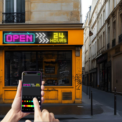 3500 निट्स ब्राइटनेस 100 लाइफटाइम एलईडी फ्लेक्सिबल मैट्रिक्स पैनल स्क्रीन जिसमें फ्लेक्सिबल डिस्प्ले और 16*96 प्लस पिक्सेल साइज़ है