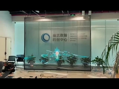 लचीली पारदर्शी फिल्म एलईडी डिस्प्ले P15 बड़े भवन डिस्प्ले दिखाने के लिए